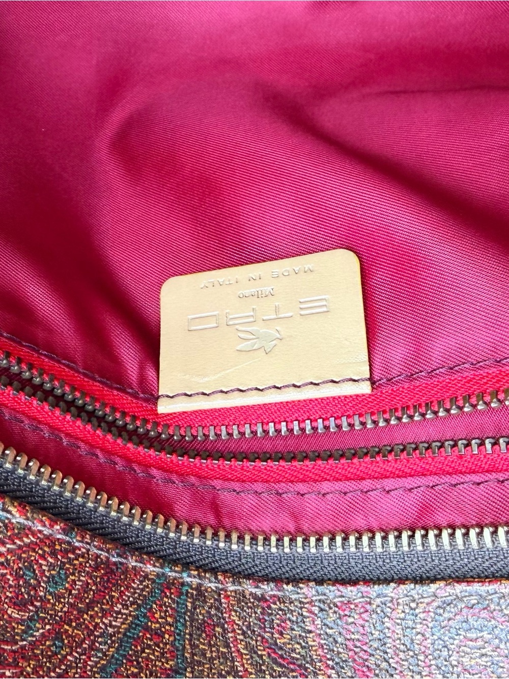 Etro Milano Paisley Coated Canvas Tote 👜 - Picture 15 of 17